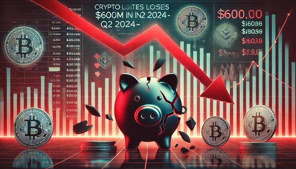 Crypto Losses Near $600M in Q2 2024 – Study